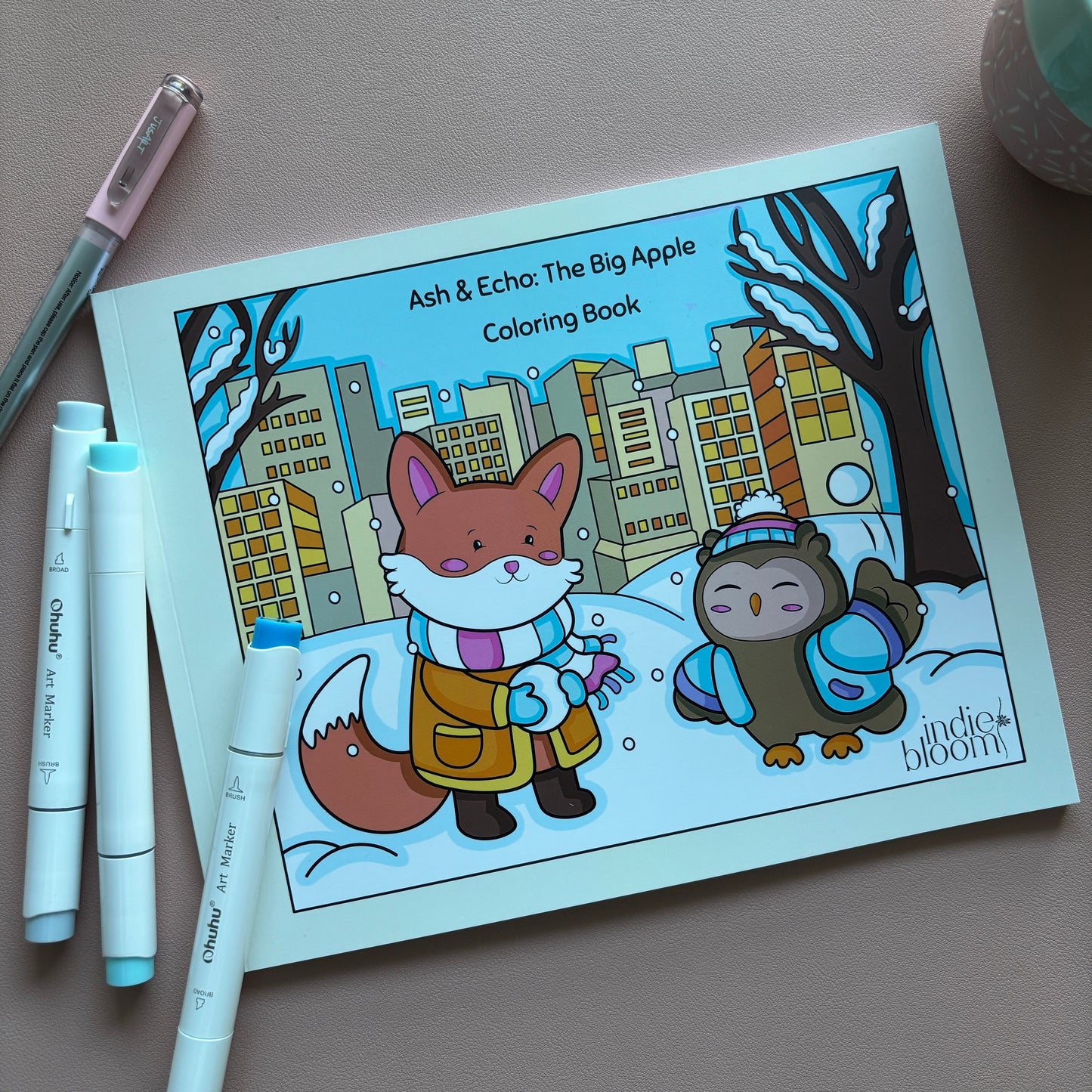 Ash & Echo: The Big Apple Coloring Book