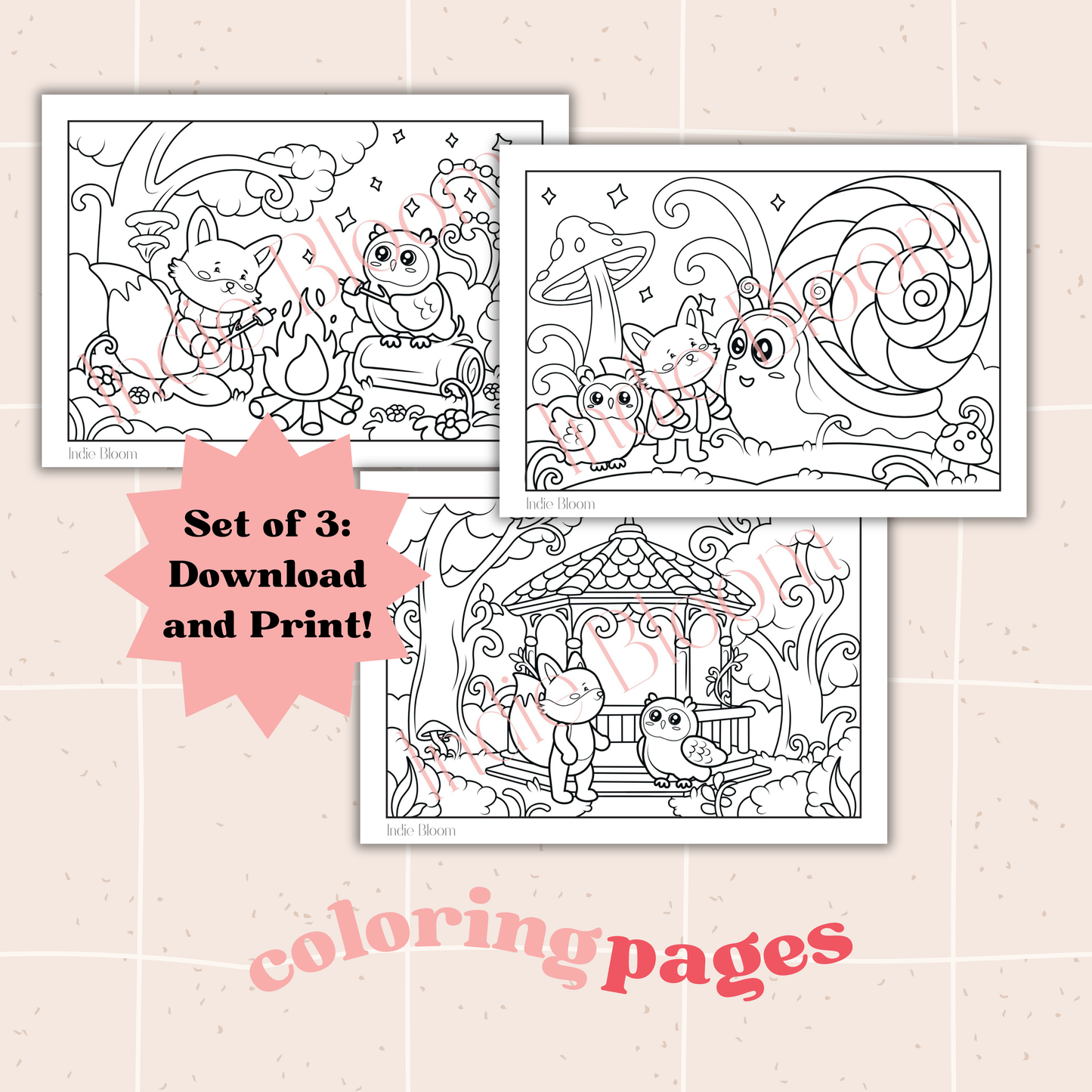 Digital Download: Forest of Wonders Coloring Pages