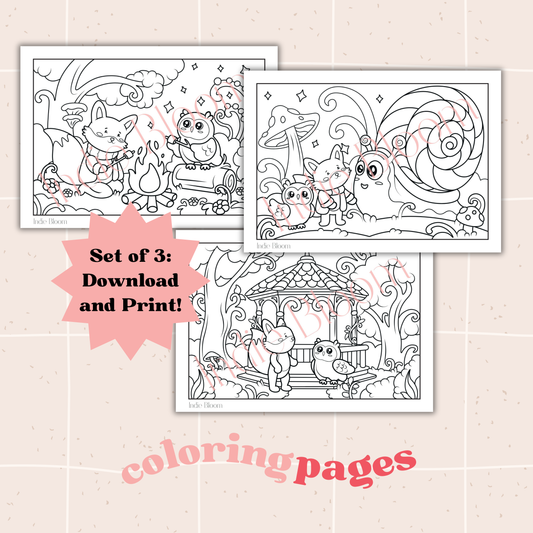 Digital Download: Forest of Wonders Coloring Pages
