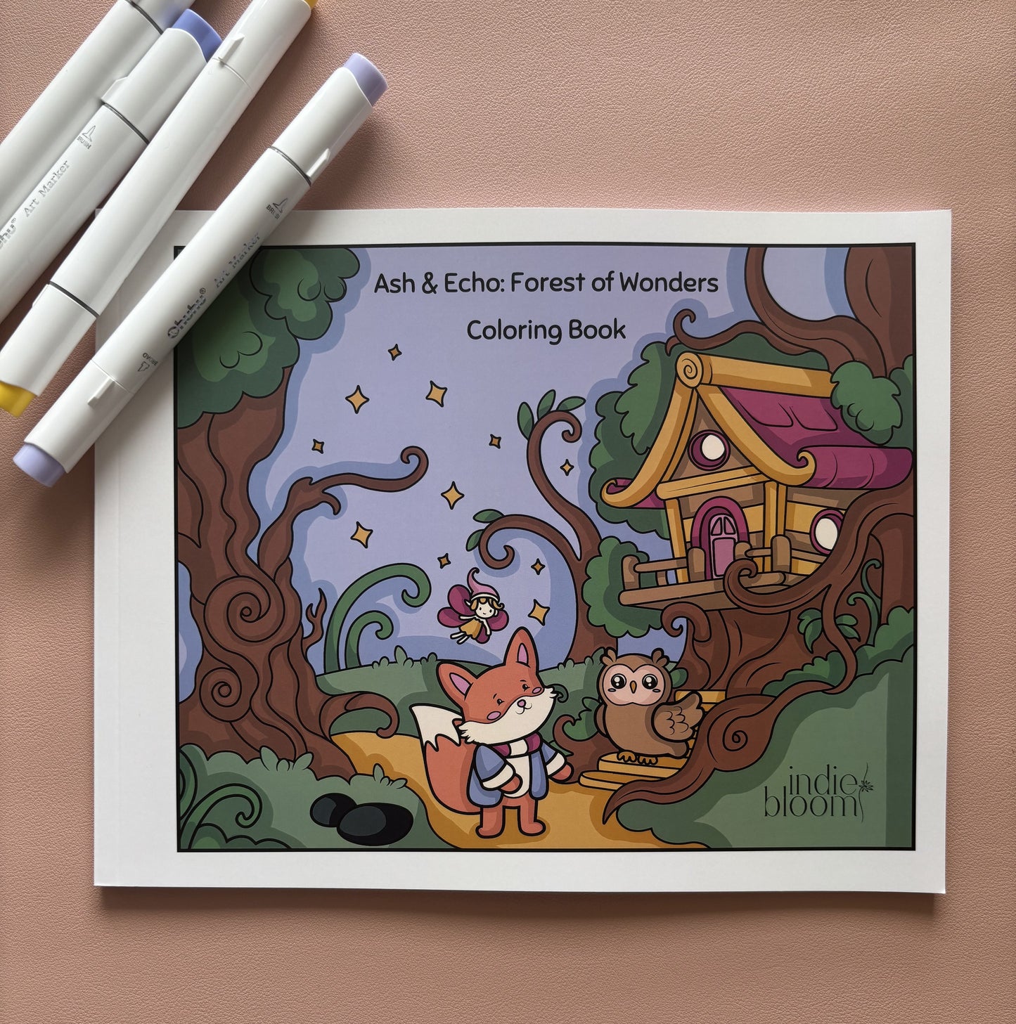 Ash & Echo: Forest of Wonders Coloring Book