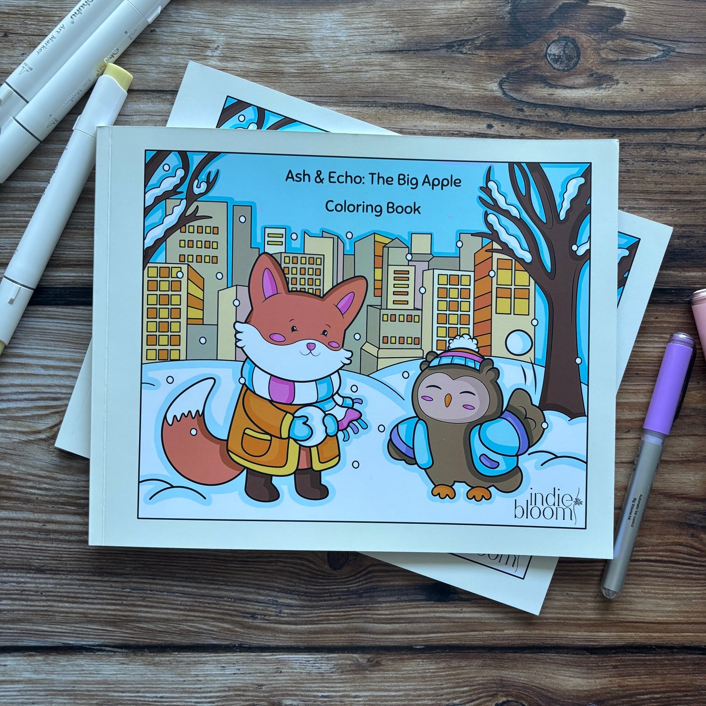 Ash & Echo: The Big Apple Coloring Book