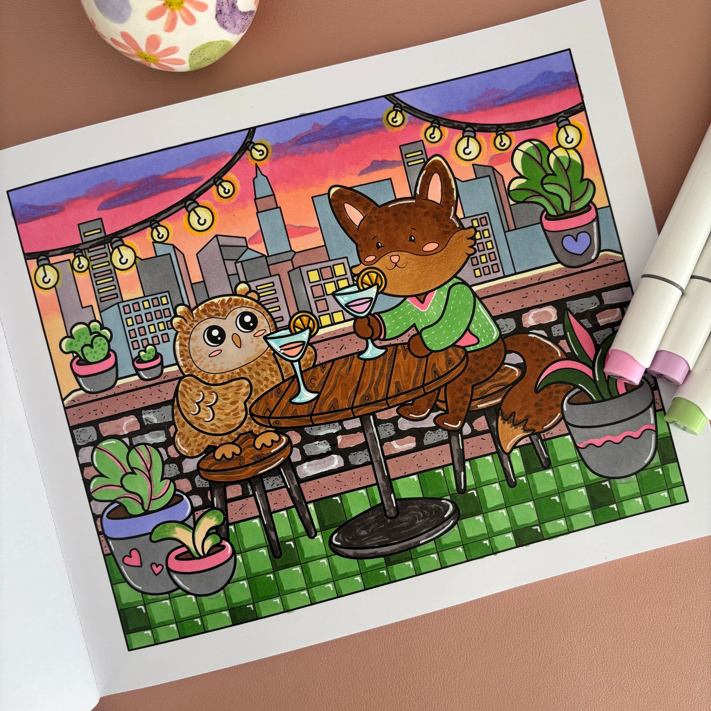 Ash & Echo Bundle: Forest of Wonders and The Big Apple Coloring Books