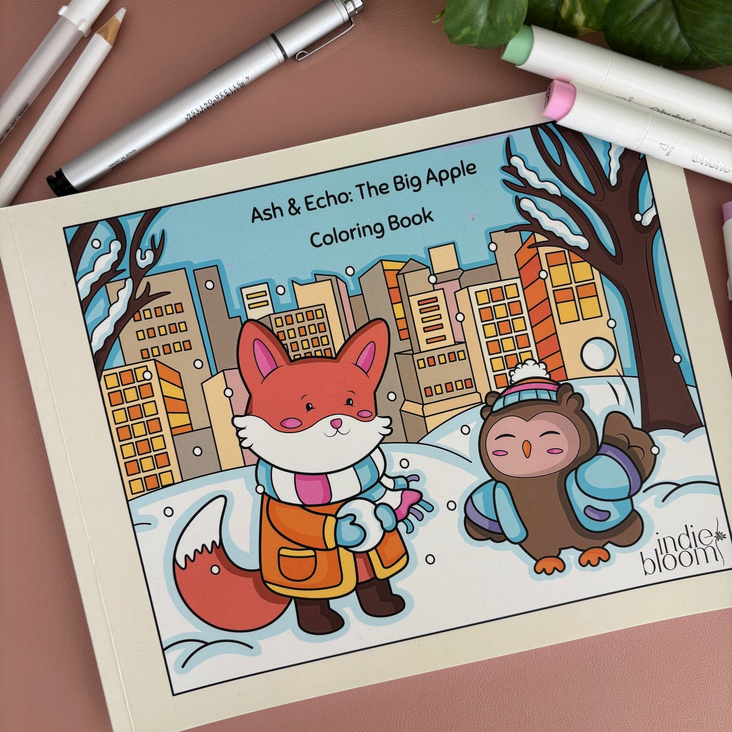 Ash & Echo Bundle: Forest of Wonders and The Big Apple Coloring Books