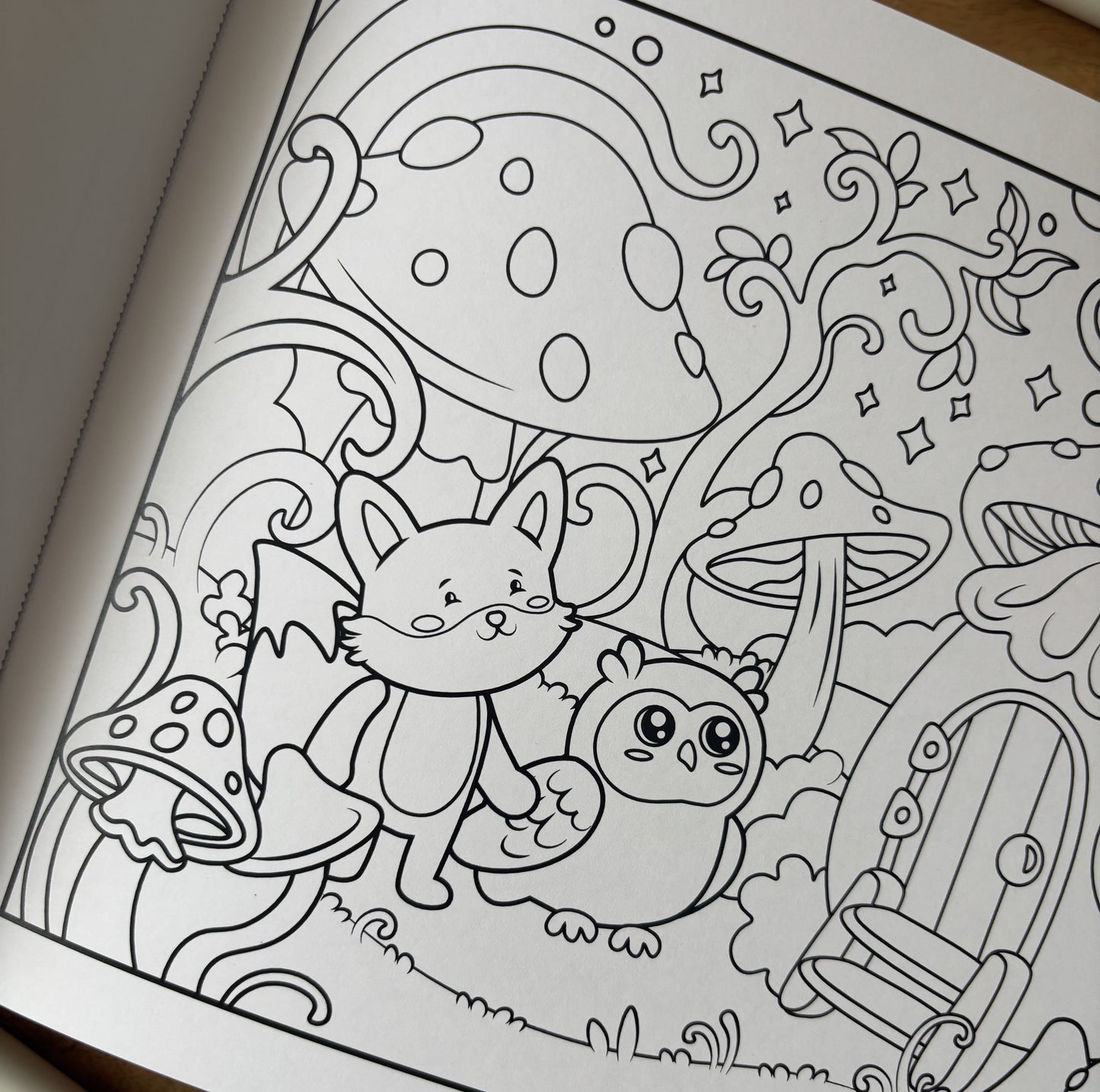 Ash & Echo: Forest of Wonders Coloring Book