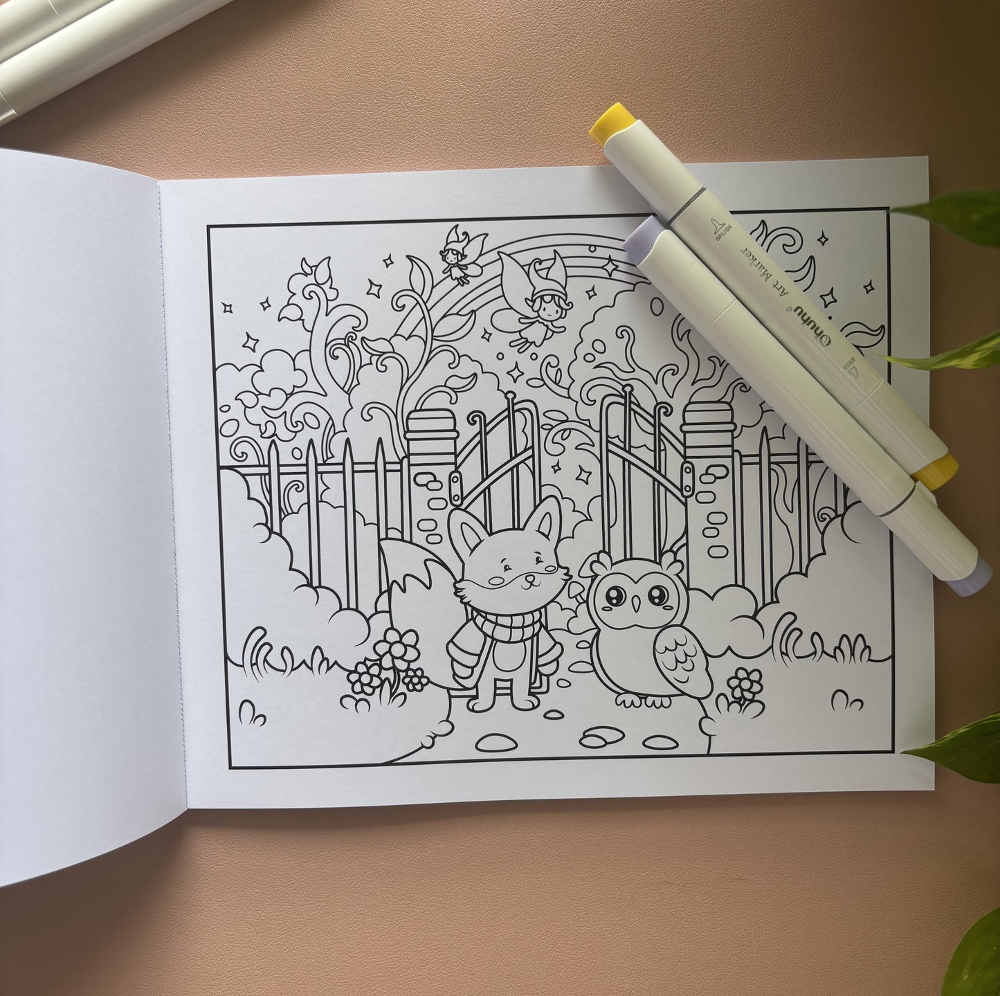 Ash & Echo: Forest of Wonders Coloring Book