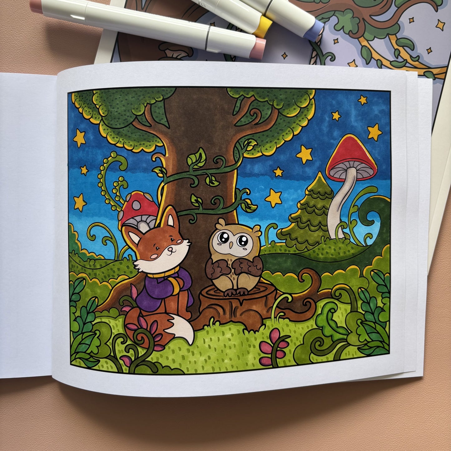 Ash & Echo: Forest of Wonders Coloring Book