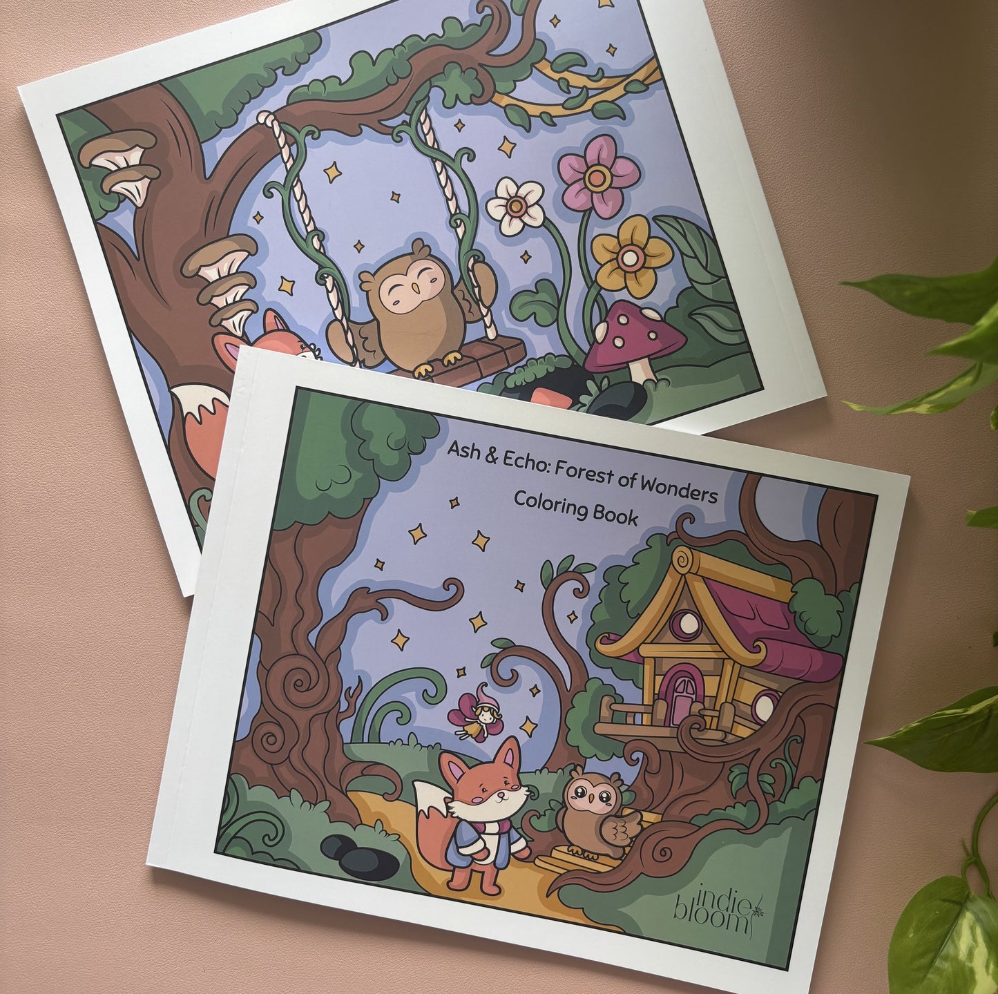 Ash & Echo: Forest of Wonders Coloring Book