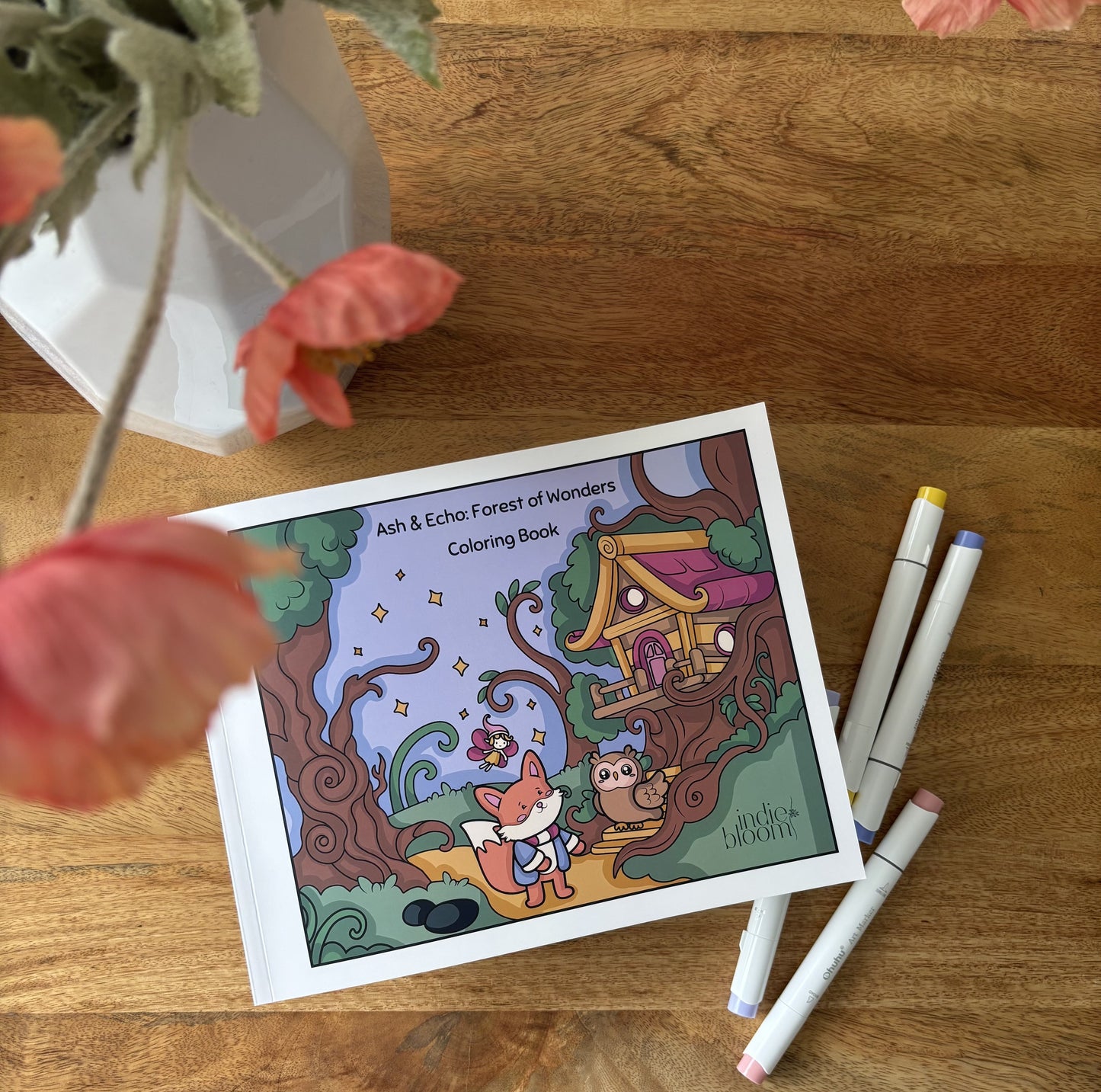 Ash & Echo: Forest of Wonders Coloring Book